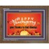 HAPPY THANKSGIVING GIVE THANKS TO GOD ALWAYS  Scripture Art Wooden Frame  GWF10476  "45X33"
