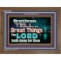 THE LORD DOETH GREAT THINGS  Bible Verse Wooden Frame  GWF10481  "45X33"