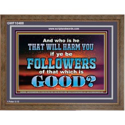 WHO IS IT THAT CAN HARM YOU  Bible Verse Art Prints  GWF10488  "45X33"