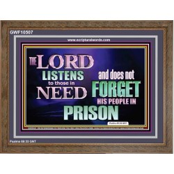 THE LORD NEVER FORGET HIS CHILDREN  Christian Artwork Wooden Frame  GWF10507  "45X33"