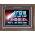 O GOD WHO HAS DONE GREAT THINGS  Scripture Art Wooden Frame  GWF10508  "45X33"