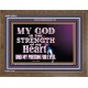 JEHOVAH THE STRENGTH OF MY HEART  Bible Verses Wall Art & Decor   GWF10513  