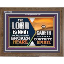 BROKEN HEART AND CONTRITE SPIRIT PLEASED THE LORD  Unique Power Bible Picture  GWF10522  "45X33"