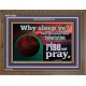 WHY SLEEP YE RISE AND PRAY  Unique Scriptural Wooden Frame  GWF10530  