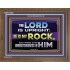 THE LORD IS UPRIGHT AND MY ROCK  Church Wooden Frame  GWF10535  "45X33"