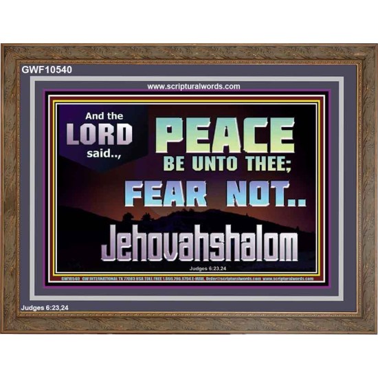 JEHOVAHSHALOM PEACE BE UNTO THEE  Christian Paintings  GWF10540  