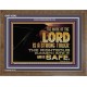 THE NAME OF THE LORD IS A STRONG TOWER  Contemporary Christian Wall Art  GWF10542  