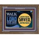 WALK IN THE NAME OF THE LORD JEHOVAH  Christian Art Wooden Frame  GWF10545  