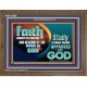 FAITH COMES BY HEARING THE WORD OF CHRIST  Christian Quote Wooden Frame  GWF10558  