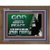 GOD SHALL GIVE YOU AN ANSWER OF PEACE  Christian Art Wooden Frame  GWF10569  "45X33"