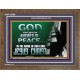 GOD SHALL GIVE YOU AN ANSWER OF PEACE  Christian Art Wooden Frame  GWF10569  