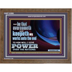 HE THAT ENDURES TO THE END  Wall & Art Décor  GWF10586  "45X33"