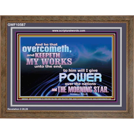 SEEK THE MORNING STAR CROWN OF GLORY  Wall & Art Décor  GWF10587  