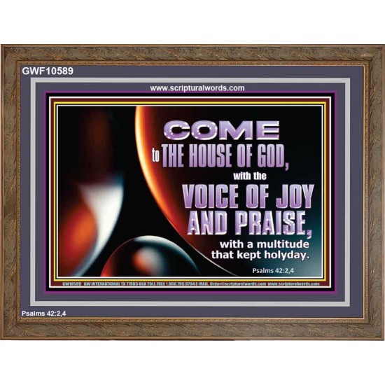 THE VOICE OF JOY AND PRAISE  Wall Décor  GWF10589  