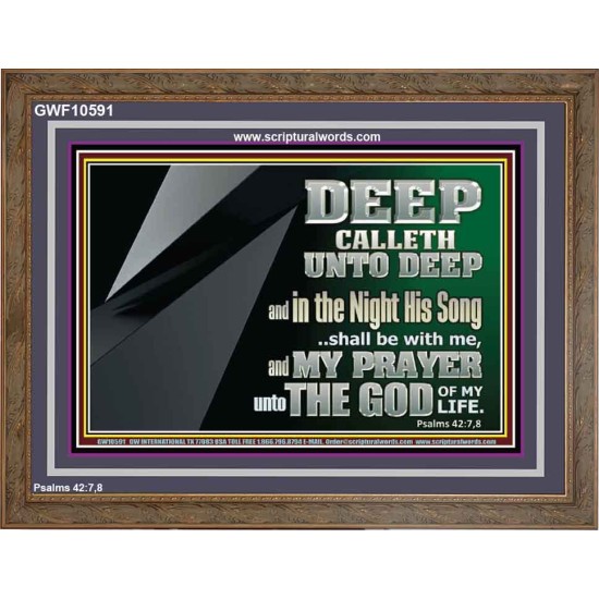 DEEP CALLETH UNTO DEEP  Modern Wall Art  GWF10591  