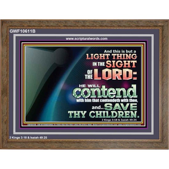 LIGHT THING IN THE SIGHT OF THE LORD  Unique Scriptural ArtWork  GWF10611B  