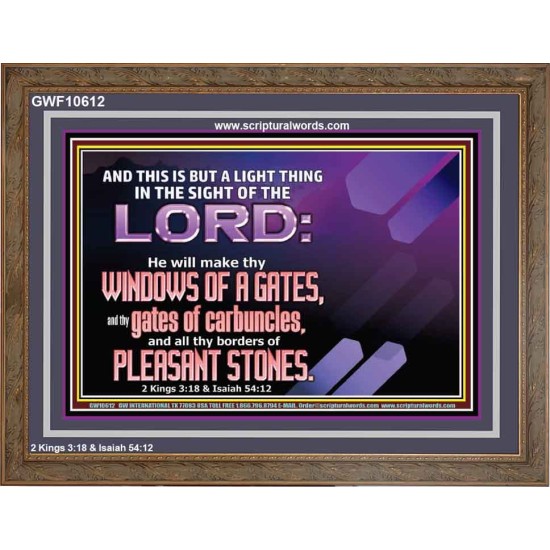 I WILL MAKE THY BORDERS OF PLEASANT STONES  Custom Modern Wall Art  GWF10612  