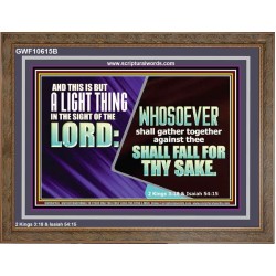 YOU WILL DEFEAT THOSE WHO ATTACK YOU  Custom Inspiration Scriptural Art Wooden Frame  GWF10615B  