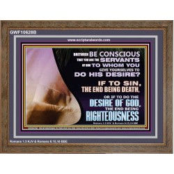 GIVE YOURSELF TO DO THE DESIRES OF GOD  Inspirational Bible Verses Wooden Frame  GWF10628B  "45X33"