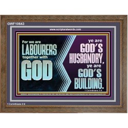 BE GOD'S HUSBANDRY AND GOD'S BUILDING  Large Scriptural Wall Art  GWF10643  "45X33"