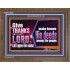 THROUGH THANKSGIVING MAKE KNOWN HIS DEEDS AMONG THE PEOPLE  Unique Power Bible Wooden Frame  GWF10655  "45X33"