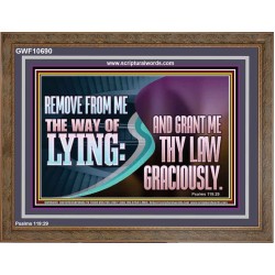 GRANT ME THY LAW GRACIOUSLY  Unique Scriptural Wooden Frame  GWF10690  "45X33"