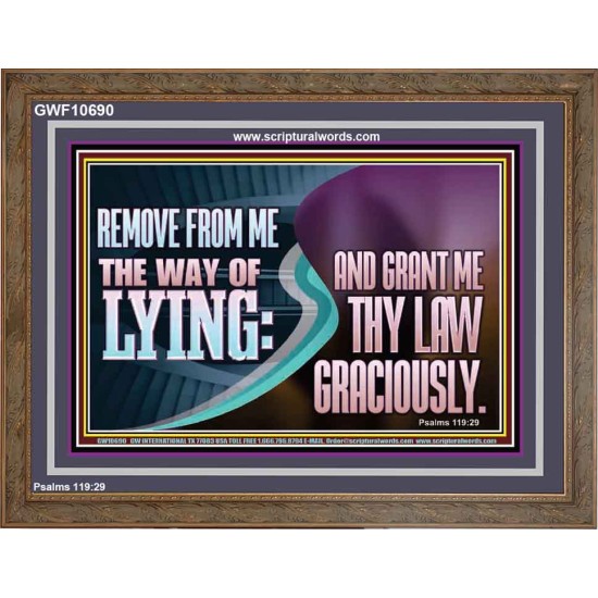 GRANT ME THY LAW GRACIOUSLY  Unique Scriptural Wooden Frame  GWF10690  