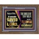 O PEOPLE SAVED BY THE LORD  Children Room Wall Wooden Frame  GWF10699  