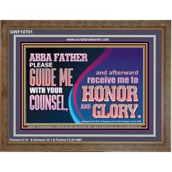 ABBA FATHER PLEASE GUIDE US WITH YOUR COUNSEL  Ultimate Inspirational Wall Art  Wooden Frame  GWF10701  