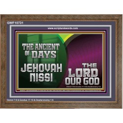 THE ANCIENT OF DAYS JEHOVAHNISSI THE LORD OUR GOD  Scriptural Décor  GWF10731  "45X33"