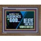 WORK THE WORKS OF GOD BELIEVE ON HIM WHOM HE HATH SENT  Scriptural Verse Wooden Frame   GWF10742  