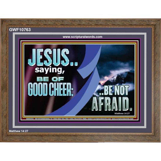 BE OF GOOD CHEER BE NOT AFRAID  Contemporary Christian Wall Art  GWF10763  