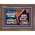 WHOSO HEARKENETH UNTO THE LORD SHALL DWELL SAFELY  Christian Artwork  GWF10767  "45X33"