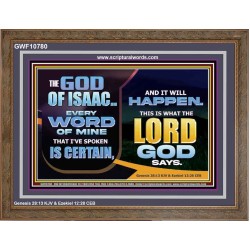 THE WORD OF THE LORD IS CERTAIN AND IT WILL HAPPEN  Modern Christian Wall Décor  GWF10780  "45X33"