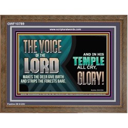 THE VOICE OF THE LORD MAKES THE DEER GIVE BIRTH  Art & Wall Décor  GWF10789  "45X33"