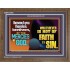 WHATSOEVER IS NOT OF FAITH IS SIN  Contemporary Christian Paintings Wooden Frame  GWF10793  "45X33"