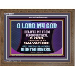 DELIVER ME FROM BLOODGUILTINESS  Religious Wall Art   GWF11741  "45X33"