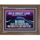 AS A GREAT LION WHO SHALL STIR HIM UP  Scriptural Wooden Frame Glass Wooden Frame  GWF11743  