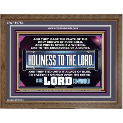 THE HOLY CROWN OF PURE GOLD  Righteous Living Christian Wooden Frame  GWF11756  "45X33"