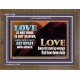 LOVE IS NOT RUDE AND IS NOT SELFISH  Sanctuary Wall Wooden Frame  GWF11760  