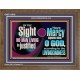 IN THY SIGHT SHALL NO MAN LIVING BE JUSTIFIED  Church Decor Wooden Frame  GWF11919  