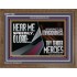 HEAR ME SPEEDILY O LORD ACCORDING TO THY LOVINGKINDNESS  Ultimate Inspirational Wall Art Wooden Frame  GWF11922  "45X33"