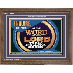 THE WORD OF THE LORD IS FOREVER SETTLED  Ultimate Inspirational Wall Art Wooden Frame  GWF12035  "45X33"
