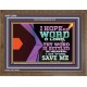 I AM THINE SAVE ME O LORD  Eternal Power Wooden Frame  GWF12040  