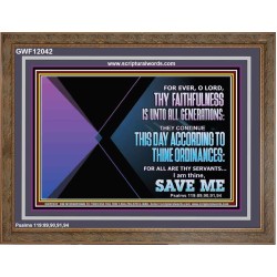 THIS DAY ACCORDING TO THY ORDINANCE O LORD SAVE ME  Children Room Wall Wooden Frame  GWF12042  "45X33"
