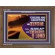 CONSIDER MINE AFFLICTION O LORD  Christian Artwork Glass Wooden Frame  GWF12052  
