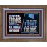 GIVE THANKS ALWAYS FOR ALL THINGS UNTO GOD  Scripture Art Prints Wooden Frame  GWF12060  "45X33"