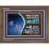 ABBA FATHER HATH SPOKEN IN HIS HOLINESS REJOICE  Contemporary Christian Wall Art Wooden Frame  GWF12086  "45X33"
