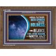 ABBA FATHER HATH SPOKEN IN HIS HOLINESS REJOICE  Contemporary Christian Wall Art Wooden Frame  GWF12086  