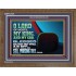 BLESSED ARE THEY THAT DWELL IN THY HOUSE O LORD OF HOSTS  Christian Art Wooden Frame  GWF12101  "45X33"